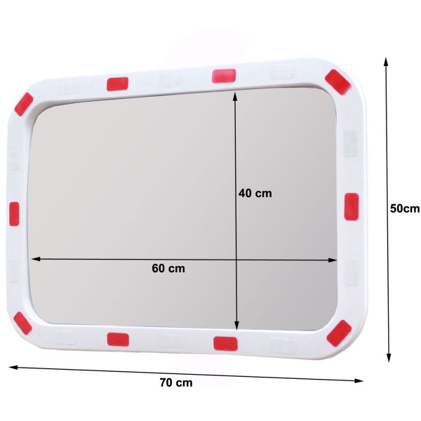Prometno ogledalo standardno / POLIKARBONAT - 400x600 - slika 2