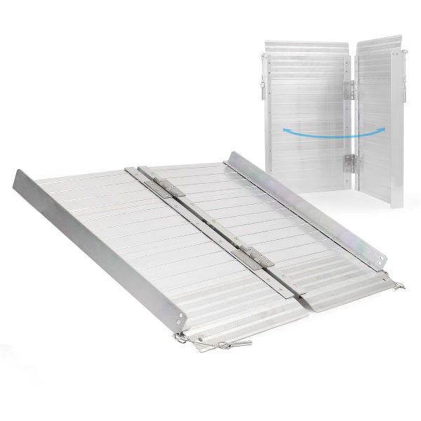 Aluminijasta klančina / zložljiva - dolžina 1220 mm