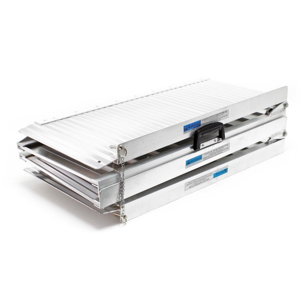 Aluminijasta klančina / 2 x zložljiva - dolžina 2130 mm