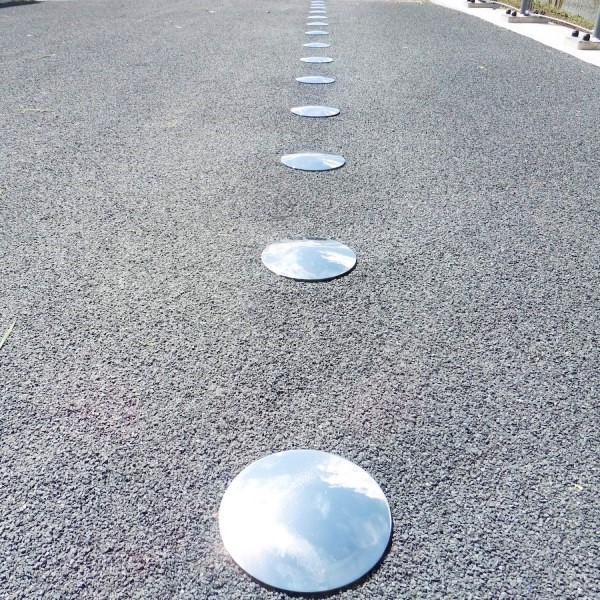Čepkaste taktilne talne oznake / INOX - Ø 100 mm - slika 2