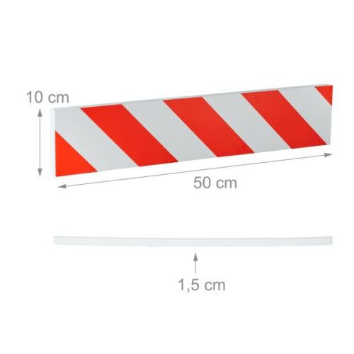 Stenska zaščita za vrata – bela / 1x – 100 x 500 mm