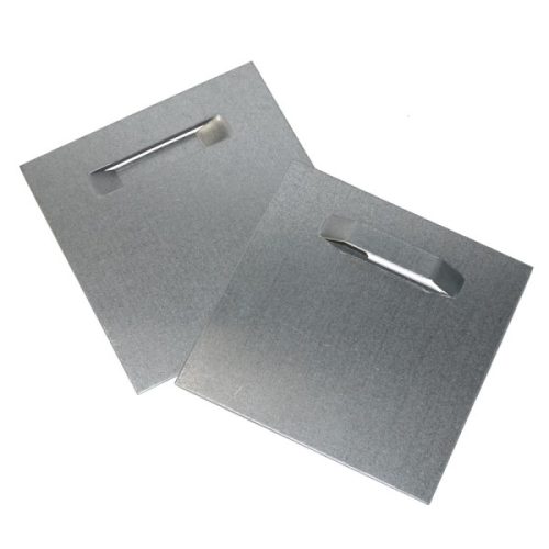 Nosilna ploščica za ogledalo / cinkana pločevina – 80 x 80 mm