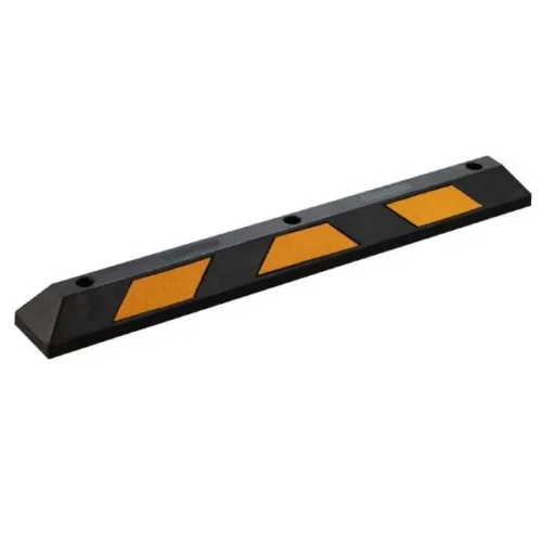 Parkirni omejevalec – črna / rumeni odsevniki – 1200 mm