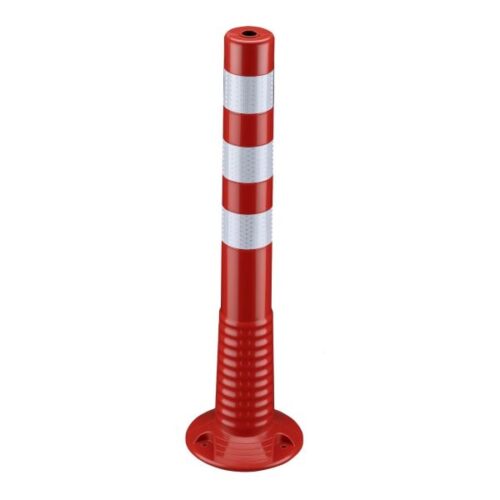 Plastični stebriček / fleksibilen – rdeča – 750 mm