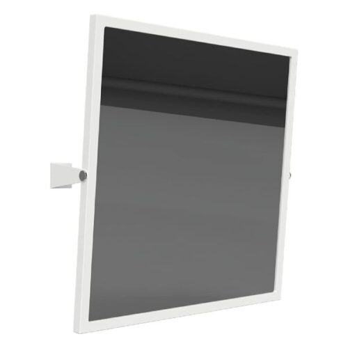 Stensko nagibno, invalidsko ogledalo / BELA – 600 x 600