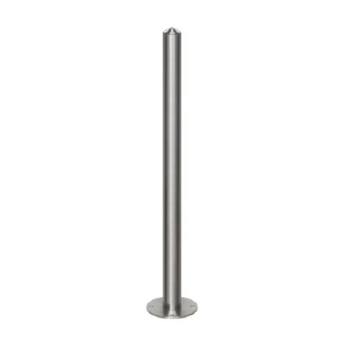INOX stebriček – vijačenje v tla – Ø 61 mm